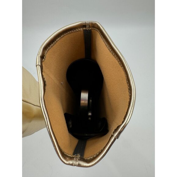 Franco Sarto Alta Gold Knee-High Pointed-Toe Boots  Heels Size 6.5 - Picture 7 of 10